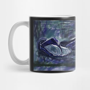 Blue fit flops Mug